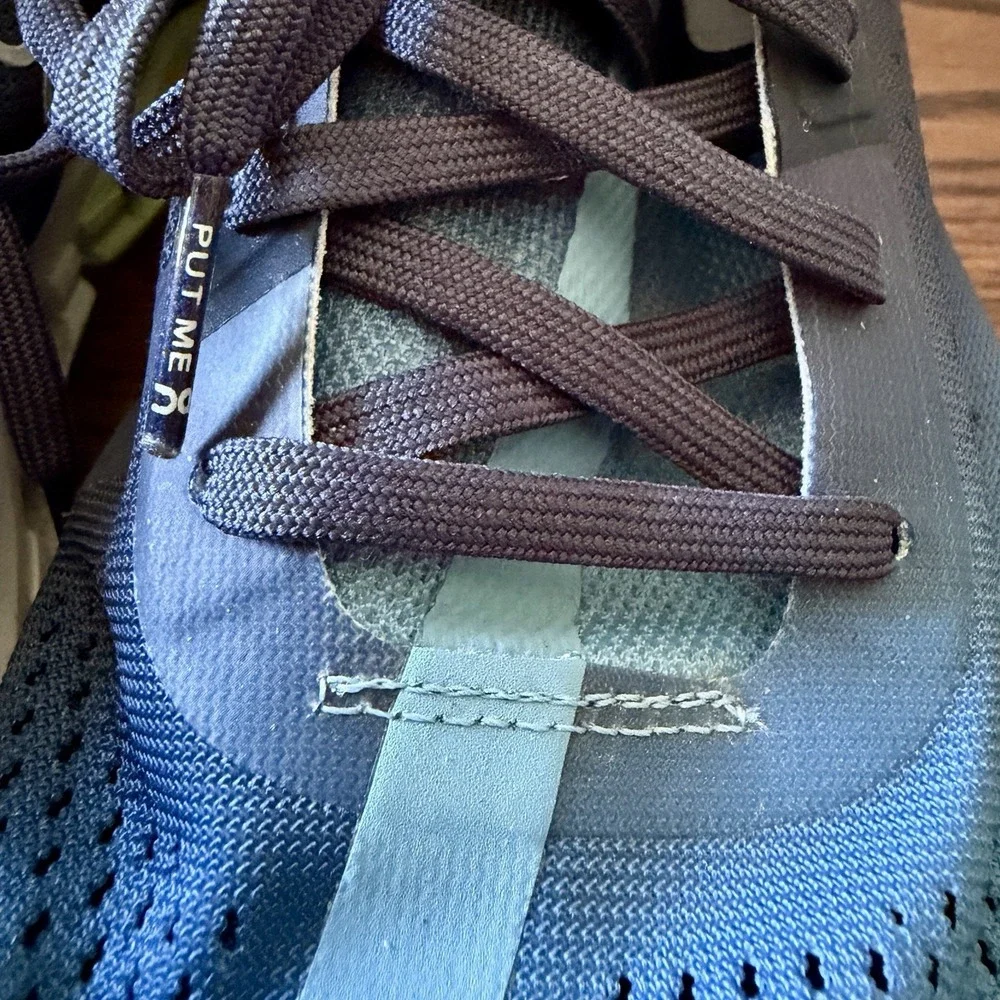On Running Shoes Men's Blue Mesh CloudTec Road Sneakers 35.99034 Size 11.5